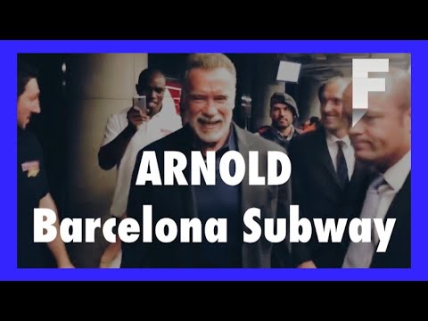 ARNOLD Schwarzenegger en el Metro de Barcelona 💪