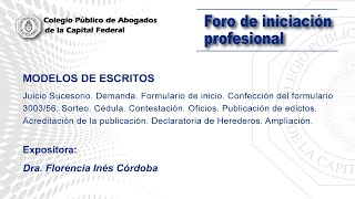 Videoconferencia: Foro de iniciación profesional 