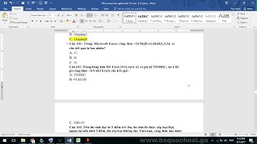 Tập 71: Lý thuyết câu 101-120  MODULE 4 - Chứng chỉ ứng dụng CNTT cơ bản