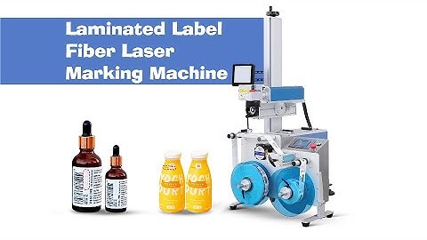ZONESUN ZS-LMR1 Full Automatic Label Fiber Laser Marking Machines With Label Rewinder Machine