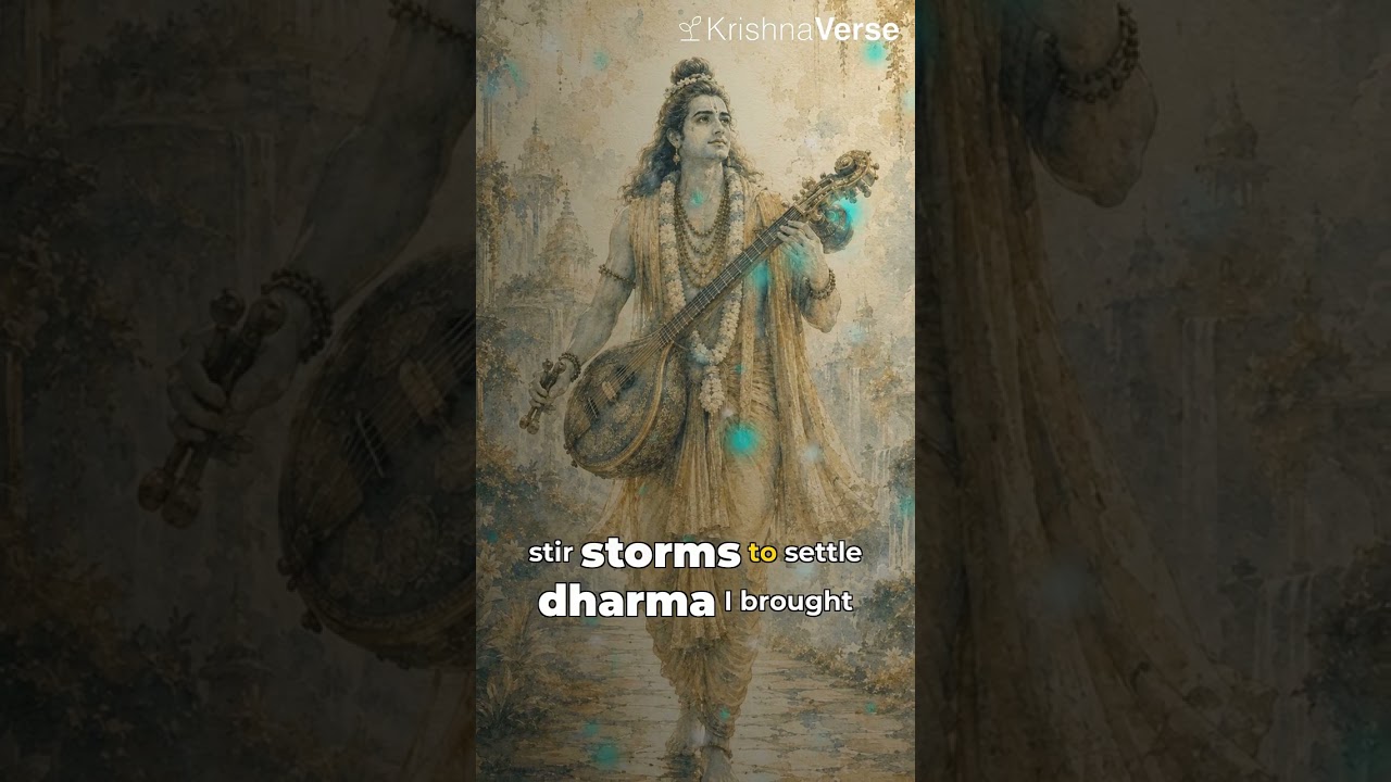 Krishnaverse | Narada — A Wanderer with a Destiny #Shorts