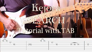 SEARCH - Kejora - Guitar Intro & Solo Tutorial Slow Motion with TAB chords