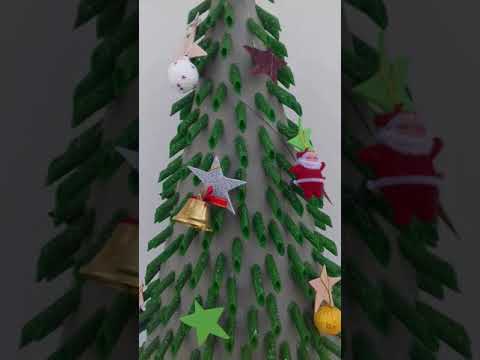 فيديو: كيفية صنع شجرة عيد الميلاد من المعكرونة