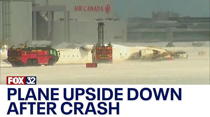 Delta plane upside-down after Toronto crash