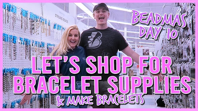 SHOP WITH ME FOR PREPPY BRACELET SUPPLIES AT HOBBY LOBBY ✨vlog  style✨❄️🤍#BEADMAS DAY 5 