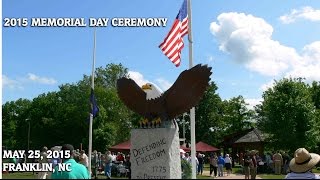 2015 Memorial Day Ceremony in Franklin, NC