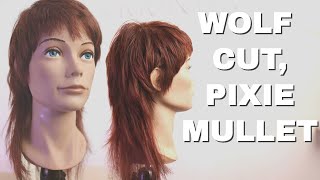 WOLF CUT MULLET HAIR TUTORIAL