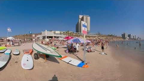 Virtual Reality 360 Video ::  "Virtual" Beach walk / Bay Watch (Route 6)