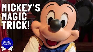Meeting Mickey Mouse At Disney World Magician Mickey Performs A Magic Trick And Writes A Valentine