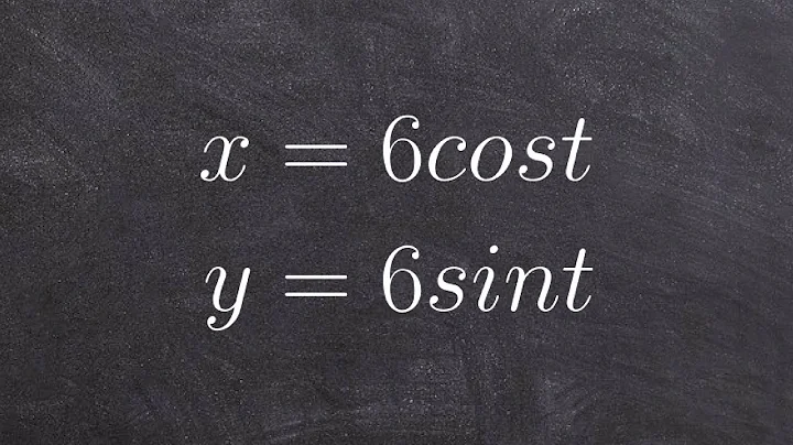 Learn how to eliminate the parameter with trig