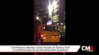 Colombiano aborda a Gina Parody en Nueva York y cuestiona que no se presente ante la justicia