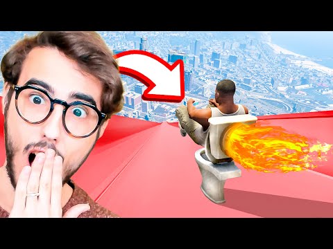 SALTO CON IL W.C. LA MEGA RAMPA DI GTA 5!