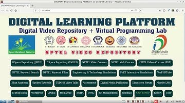 DIGIMAT - An OFFLINE MOOC Platform for NPTEL e-Learning Video Courses