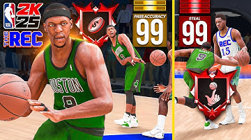 99 PASS ACCURACY + 99 STEAL POINT GUARD BUILD is OVERPOWERED in the RANDOM REC (NBA 2K25)