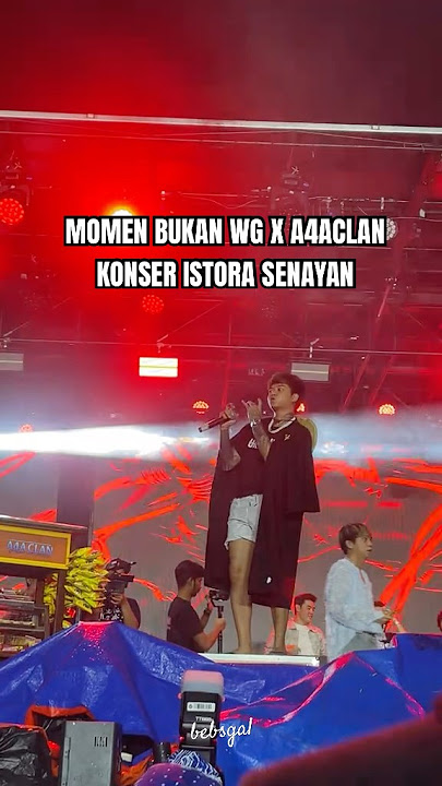 Bukan wg x a4aclan konser di allobank festival after hujan tetap semangat #mraloy #yb #bukanwg