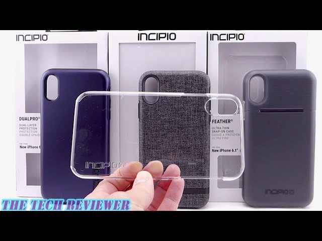 Card Case, Tough Case, Clear Case, Executive Case:  Four Very Different Incipio Cases for iPhone XR