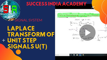 Laplace trasform of Unit step signal in hindi and english, Laplace trasform kya hota hai