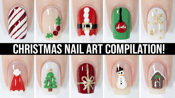 Nail Art For Christmas 🎄 Cute & Easy Nail Design Compilation For Christmas!