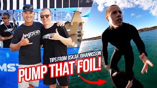 How To Pump a Foil Board | Tips from Oskar Johannsson