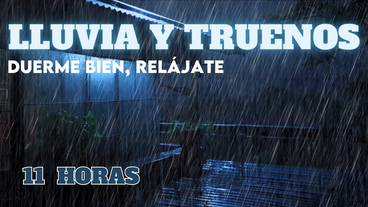 Duerme bien y relájate con el sonido de la lluvia cayendo sobre el ...