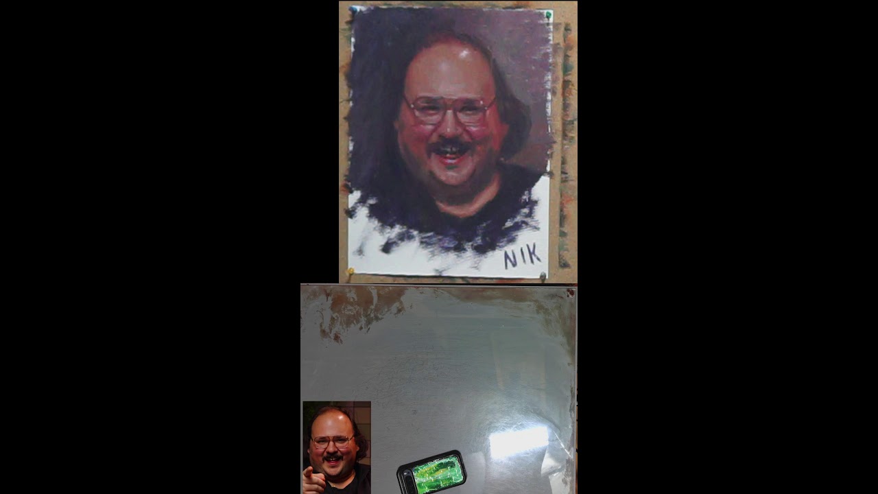 Oil Painting Portrait of Stavros Halkias Live