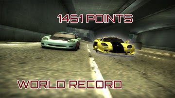 NFSMW Speedtrap #21 World Record 1461 Points