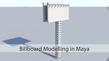 Maya Modelling - How to Model Billboard in Maya | Prop Modelling in Maya | Architectural Modelling