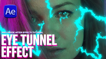 Through The Eye Tunnel Transition | After Effects | Music Video | No - Plugins