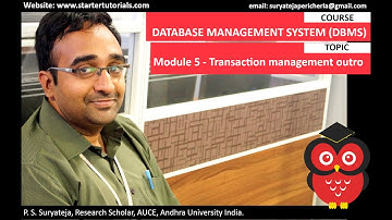 Module 5 Transaction management outro