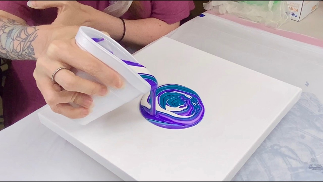 #027 Wow! Beautiful Metallic Wrecked Ring Pour