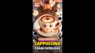 Italian Brainrot: Ballerina Cappuccina FROTHED an Entire Espresso Machine ☕ #Shorts