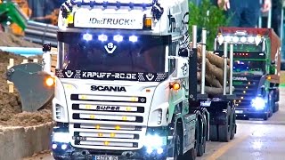 RC Truck Scania! RC Crane! Heavy Haulage Rc Transporter! MAN! Arocs!