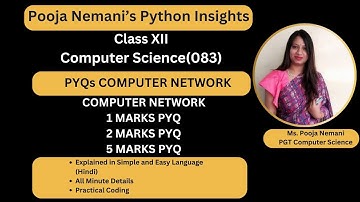 COMPUTER NETWORK PYQs|SURE SHOT|1 VIDEO |Full Score|70/70 |Computer Science Class 12 |Topper Series