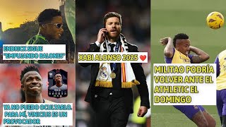 XABI ALONSO AL REAL MADRID 2025 😍 \/ MILITAO PODRÍA VOLVER ANTE ATHLETIC 🙌 \/ ENDRICK SIGUE ON FIRE 🔥