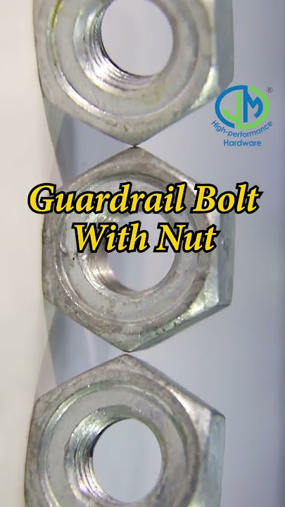 Guardrail bolt with Nut Manufacturer for highway guardrail project -JM Hardware®