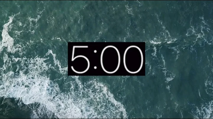 Relaxing Ocean Waves 5-Minute Countdown Timer