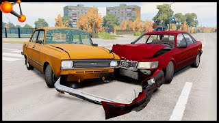 ACCIDENTS AT CROSSROADS! - BeamNg Drive