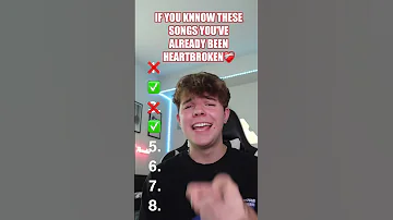 If You Know 5 Of These Songs You Have A Broken Heart Songtest P 2 