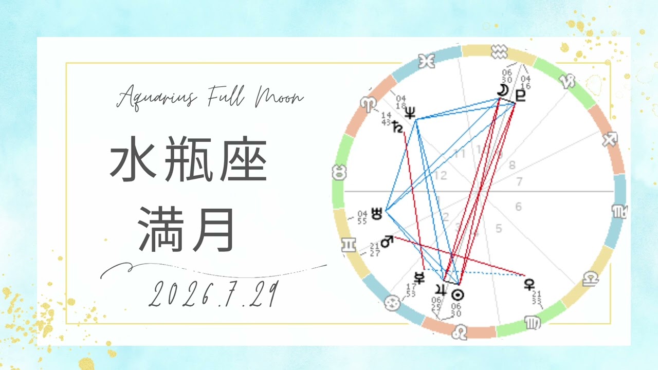 水瓶座満月🌕理想・未来・夢の再確認📝心から湧き出てくる思いを育んでいこう🌟7/29星のメッセージ&カードと12星座別メッセージ