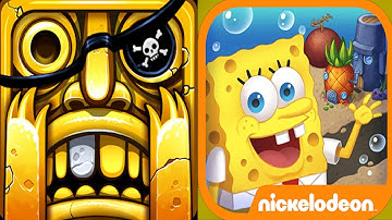 Temple Run 2 Lost Jungle VS SpongeBob Game Station Android iPad iOS Gameplay
