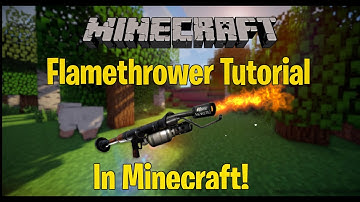 HOW TO MAKE A *WORKING* FLAMETHROWER in Minecraft! (No Mods No Cheats)