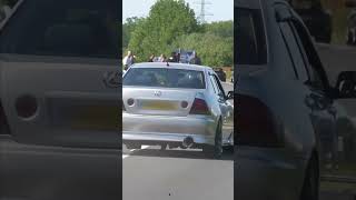 Lexus driver breaks his Drive Shaft leaving Japfest 😱