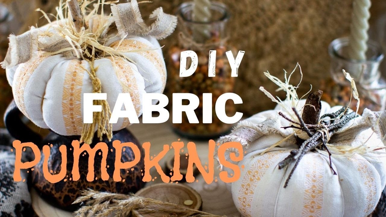 How to make a fabric pumpkin - Inexpensive and easy
