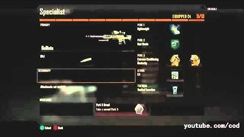 BLACK OPS 2 CREATE A CLASS
