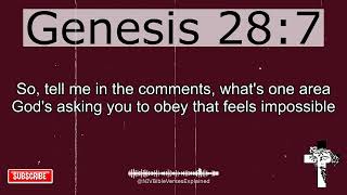 Genesis 28 7 Explained