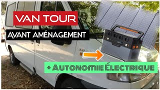 Van Tour Fiat Ducato L2H2 avant aménagement (Vagabond épisode 1) - Autonomie électrique vantour