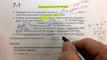 A2 U5 7-1 Notes Exploring Exponential Models Part 1