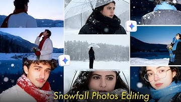 Trending 3 Layer Snowfall Photo Editing | Instagram Viral Gemini Prompts 