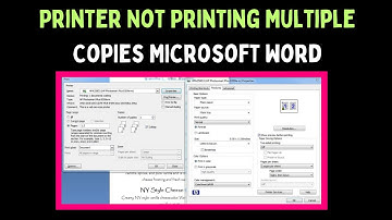 How to Fix Printer Not Printing Multiple Copies in Microsoft Word on Windows 11