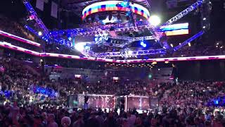 Sabine Kors sings her song at UFC 223 (Khabib walkout)